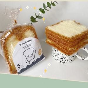 2겹 아크릴 식빵수세미5개세트