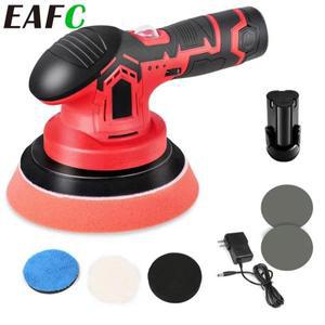 EAFC 무선 자동차 광택기 브러시리스 모터  컨트롤 6 가변 속도 샌딩기 연마 왁스 도구 12V