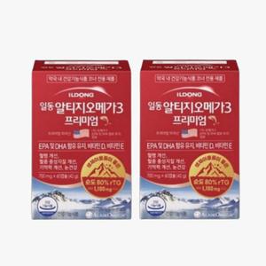 일동제약 알티지 오메가3 프리미엄 120캡슐 2개월분