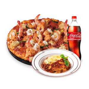 도미노피자 (오리지널) 랍스터 슈림프 투움바 (L) + 뉴치볼 + 콜라 1.25L