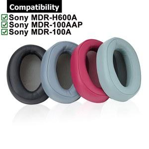 헤드폰 교체용 이어 패드 쿠션 컵 커버, 소니 MDR-100AAP H600A MDR-100A 100A 용 이어 패드