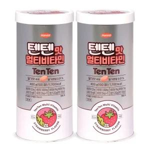 한미 텐텐맛 멀티비타민 딸기맛 4g 100정 2개 (200정)