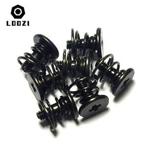 10PCS M2 블랙 라디에이터 비디오 나사 보드 DIY 볼트 스프링 메인 디스플레이 단계 그래픽 카드 고정
