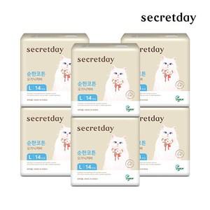 생리대 순한코튼 오가닉 대형 14PX6팩