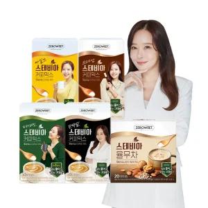 [펄세스] 제로윗 스테비아 커피믹스 마일드/프리미엄/디카페인/단백질/율무차 골라담기