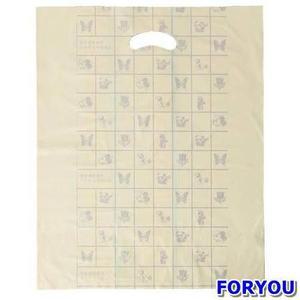 ForU480 손잡이 양장 비닐봉투 노랑 리필봉투 100매 봉지 용쓰레기봉투 분리수거비닐
