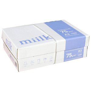 [miilk]밀크 A3 75g 복사용지 1BOX 1250매/A3용지/복사지
