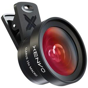 아이폰 호환 및 안드로이드용 Xenvo Pro 렌즈 키트, LED 조명과 여행용 케이스 블랙이 포함된 매크로 광각