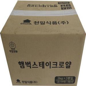 [MENOU8VX_52FA]천일 식자재 함박스테이크 2KG 1박스(3입)