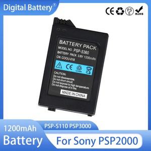 PSP-S110 PSP2000 배터리 소니 플레이 스테이션  콘솔 PSP3000 게임 패드 배터리 용 1200mAh 교체 용 리튬