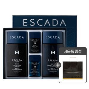 (쇼핑백증정) 에스까다 옴므 퍼펙트 블루 EX 2종 세트+쇼핑백 /남성화장품 스킨 로션 선물 세트