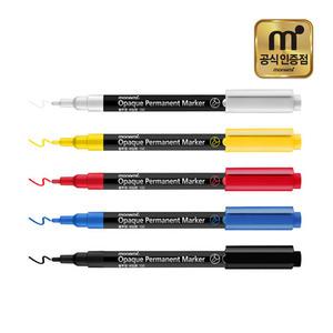 모나미 불투명 네임펜 132 선명한 발색 나무 유리