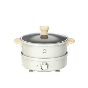 [하이마트] 하이라이트팟 HSMC-EM250W (2.5L, 그릴플레이트, 전골팬, 2단계 온도조절)
