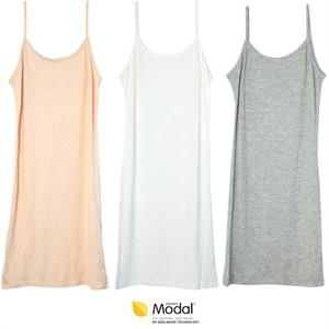 [하프클럽/] 여성 미니 롱 슬립 폴리 인견 끈 조절 원피스 이너 속치마 여름