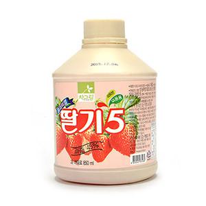 차그림 딸기주스 850ml 딸기 과일 농축액 원액 주스