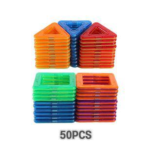 [기타]자석블럭 맥포머스 호환 벌크 사각 삼각 50PCS G003