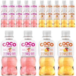 NEW 팔도 신제품 코코뿌요 280ml 복숭아맛 12개 애플망고맛 12개 (총24개)