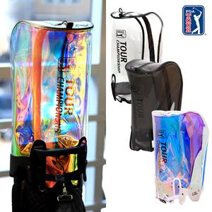 옵션가있음[PGA TOUR] 로고 프린트 골프백 후드커버 / 투명, 홀로그램*