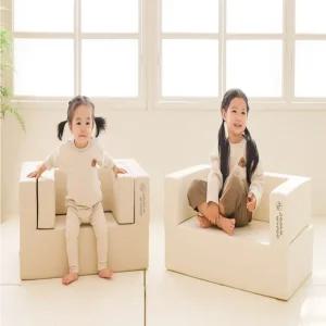 도담도담 바온 유아소파 1인용 돌아기 쇼파 스툴 의자