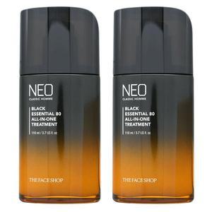 [더페이스샵] 더페이스샵 네오클래식 옴므 블랙 에센셜 올인원 트리트먼트 110ml 2개