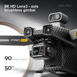 드론용품 AE86 PRO GPS 드론 8K 전문 HD ESC 카메라 5G FPV WiFi 3 축 짐벌 비행 29 분 브러시리스 RC 쿼드