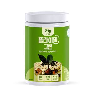 단백질 쉐이크 대용량 녹차맛 그린 1통 630g 말차 맛있는 프로틴 플라이밀