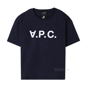 [롯데백화점]아페쎄 24SS 여성 COFDW F26325 IAK VPC 로고 반팔 티셔츠 네이비