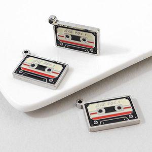 비즈아이 [8-047-04]써지컬스틸 펜던트 에폭카세트테이프 12.5x19mm ,1개