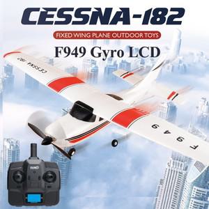 WLtoys F949 LCD 자이로 2.4G 3Ch RC 비행기, 고정 날개 야외 장난감, 720 모터 드론, RTF 버전 디지털 서
