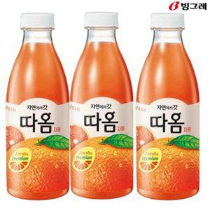 빙그레 따옴 자몽 주스 730ml(3입) 냉장주스