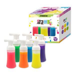 망고버블 핑거페인트 거품물감 100ml 6색 세트