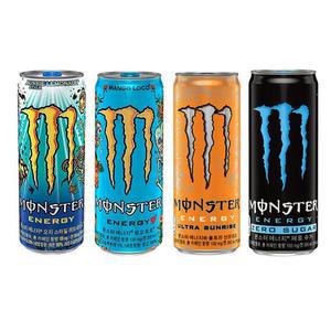 몬스터 355ml 레모네이드+망고+선라이즈+제로 6캔씩 총24캔