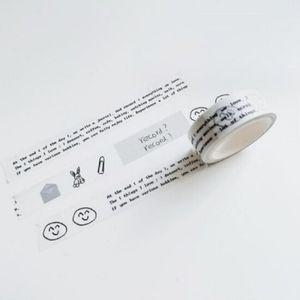 다꾸 다이어리꾸미기 종이 마스킹테이프 Type E
