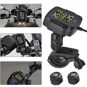 QC 30 고속 충전 USB 출력 바이크 오토바이 어 압력 모니터링 시스템 온도 경보 TPMS
