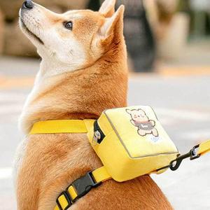 [JHQS9OBV_52CM]고양이 백팩 하네스 리드줄 M 소형견