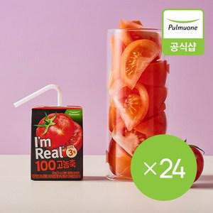 풀무원 아임리얼100 고농축 토마토 24개입 (120mlX6EA ,4개)
