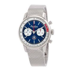 Breitling 브라이틀링 탑타임 B01 셸비 코브라 크로노그래프 자동 블루 다이얼 남성용 시계