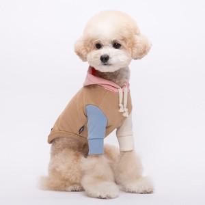 스트링후드 베이지 M 강아지옷 고양이옷 강아지올인원 대형견옷 애견옷 강아지실내복