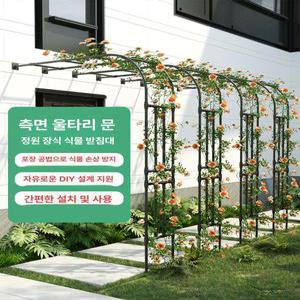 장미 울타리 넝쿨 지주대 화단 덩쿨 아치형 야외 덩굴
