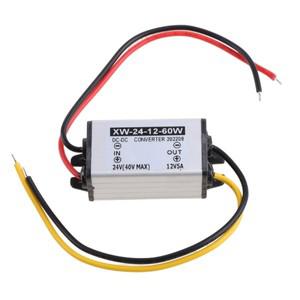 차량용 방수 컨버터 DC-DC 스텝 다운 모듈 전원 어댑터, 24V-12V