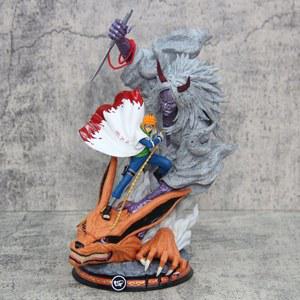 나루토 29cm 액션 피규어 나미카제 미나토 입상 동상 Yondaime Hokage 애니메이션 모델 Pvc 컬렉션 인형 장난감 선물