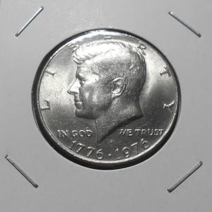 미국 1976년 독립 200주년 기념 케네디 하프 달러 독립기념관 미사용 주화