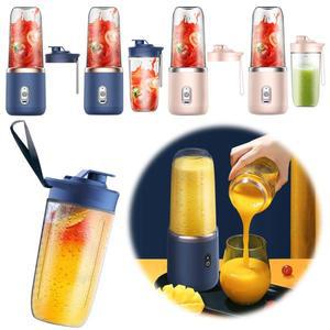 휴대용 Juicer 컵 USB 충전식 400ML 미니 소형 주스 블렌더 컵 40W 과일 쉐이크 Juicer 믹서 무선 스무디