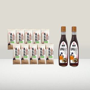 [세모면] 메밀함량100% 메밀면 10개+소바소스 250ml 2개