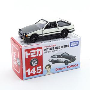 드림 토미카 NO. 145 이니셜 D AE86 TRUENO Toyota Takara Tomy 다이캐스트 금속 자동차 장난감 차량 모델