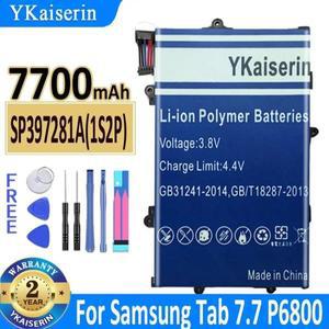 YKaiserin 배터리  삼성호환 갤럭시 호환 탭 7.7 GT P6800 SP397281A (1S2P)  7700mah