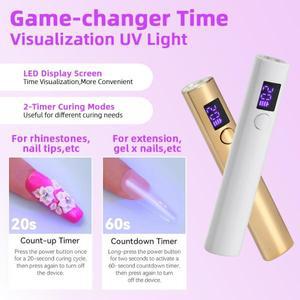 휴대용 고속 건조 네일 드라이어 기계  미니 소형 UV LED 램프  홈 살롱 도구  전문 광선 요법 손전등 펜