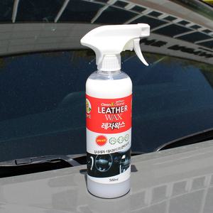 클린앤클리너 향기먹은 실내레자왁스(500ml)-화이트_레몬향