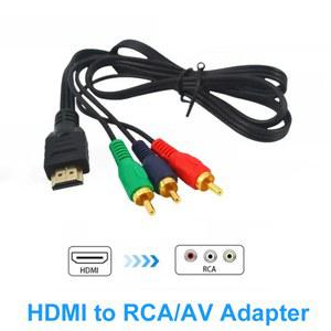 HDMI TO AV 컨버터 RCA 어댑터 1080P 변환 코드 송신기 연결 기능 비디오 컴포넌트 케이블 1M 3FT HD TV