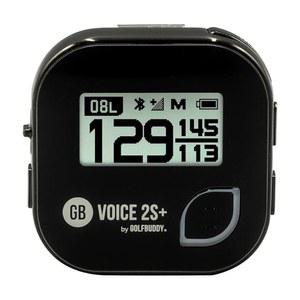 골프버디 보이스 2S 토킹 GPS 거리 측정기, 모자 골프 내비게이션 클립, 슬로프 모드 켜기/끄기, 배터리 수명 18시간, 샷 측정, 전 세계 40 000개 사전 탑재 블랙